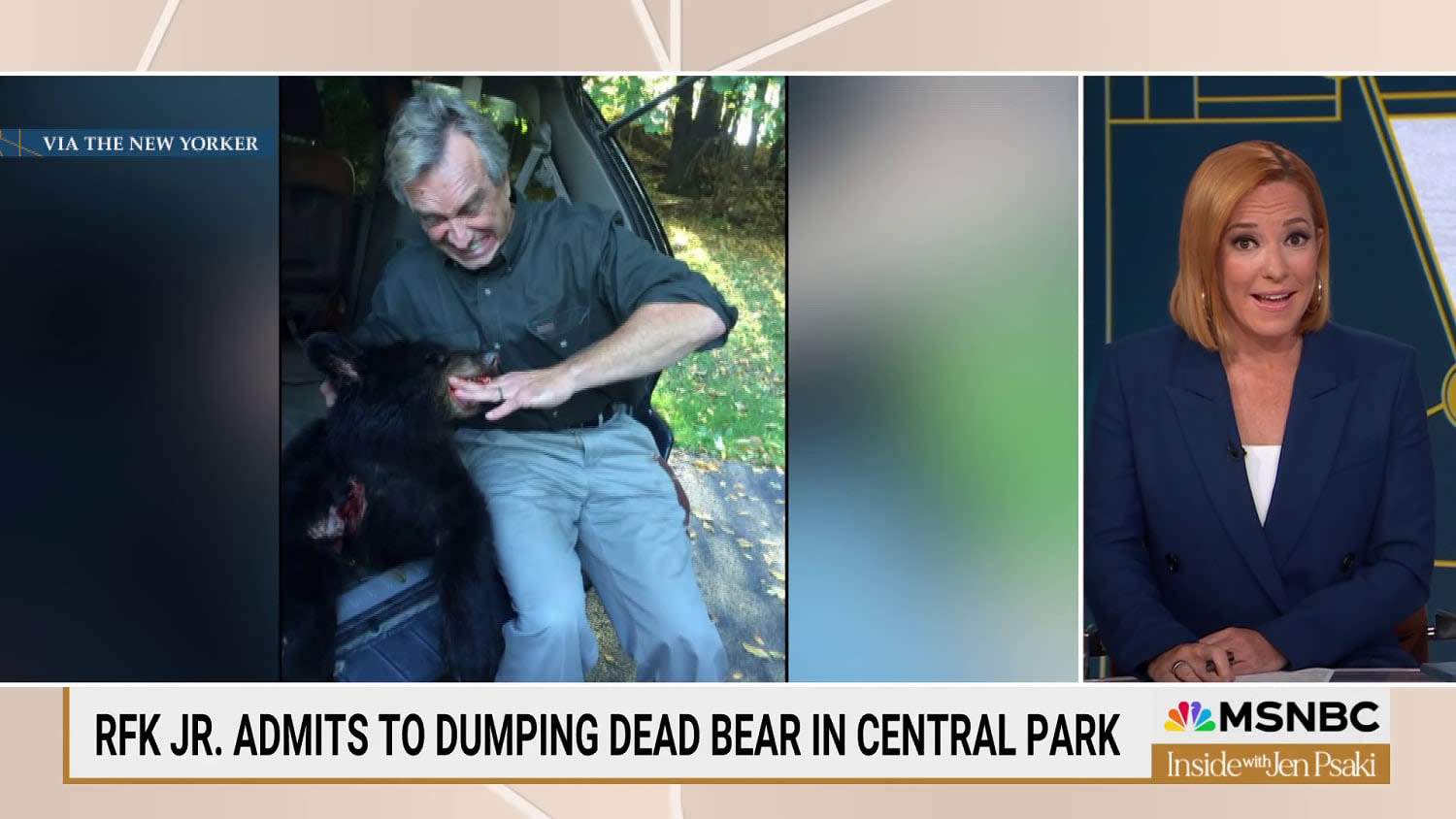 Psaki delivers full play-by-play of RFK Jr. dumping a bear