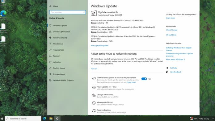 Windows 10 KB5041580 out with multiple fixes (direct download .msu)