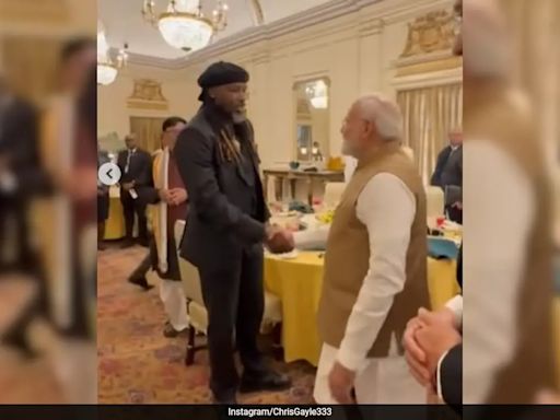 "From Jamaica To India": Legendary West Indies Batter Chris Gayle Meets PM Narendra Modi | Cricket News