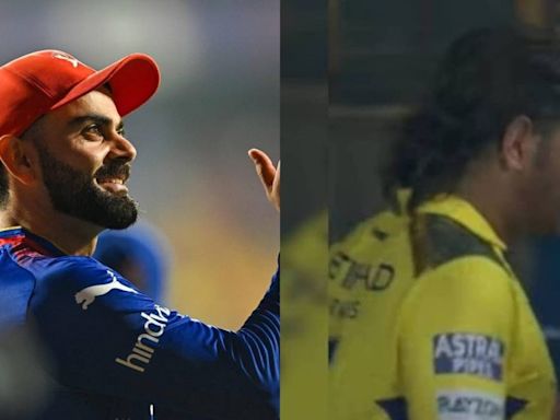 Virat Kohli followed by another RCB legend into CSK dressing room to meet MS Dhoni after viral no-handshake scene