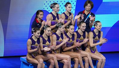 España gana la medalla de bronce en la rutina por Equipos de natación artística