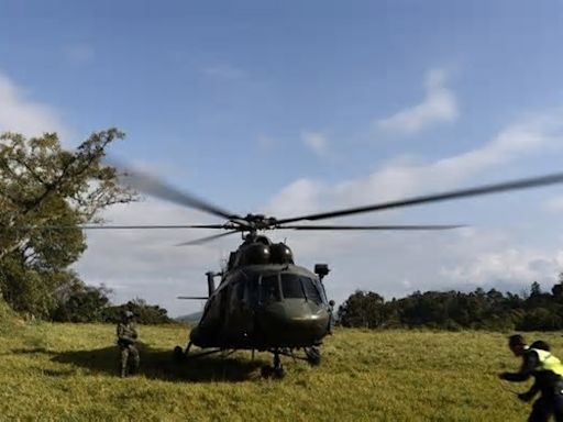 Mueren al menos nueve militares colombianos en un accidente de helicóptero