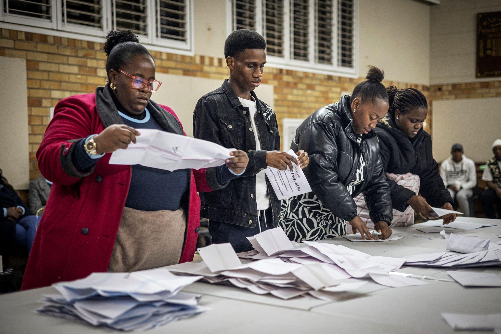 Counting under way in South Africa's crucial election