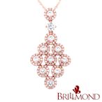 【BRILLMOND JEWELRY】GIA 30分 18K金 花團錦蔟鑽墜(主石30分 配天然鑽石總重1.7克拉 18K金三色選)