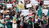 Cientos de personas se movilizan en Madrid contra la convención ultra de Vox
