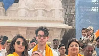 Priyanka Chopra visits Ayodhya Ram Mandir with Nick Jonas and Malti Marie