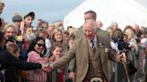 King Charles Hands Over the Tug of War Trophy During a Fun Outing at Mey Highland Games in Scotland