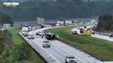 Crash involving semi, two other vehicles briefly closes southbound I-49 near Harrisonville