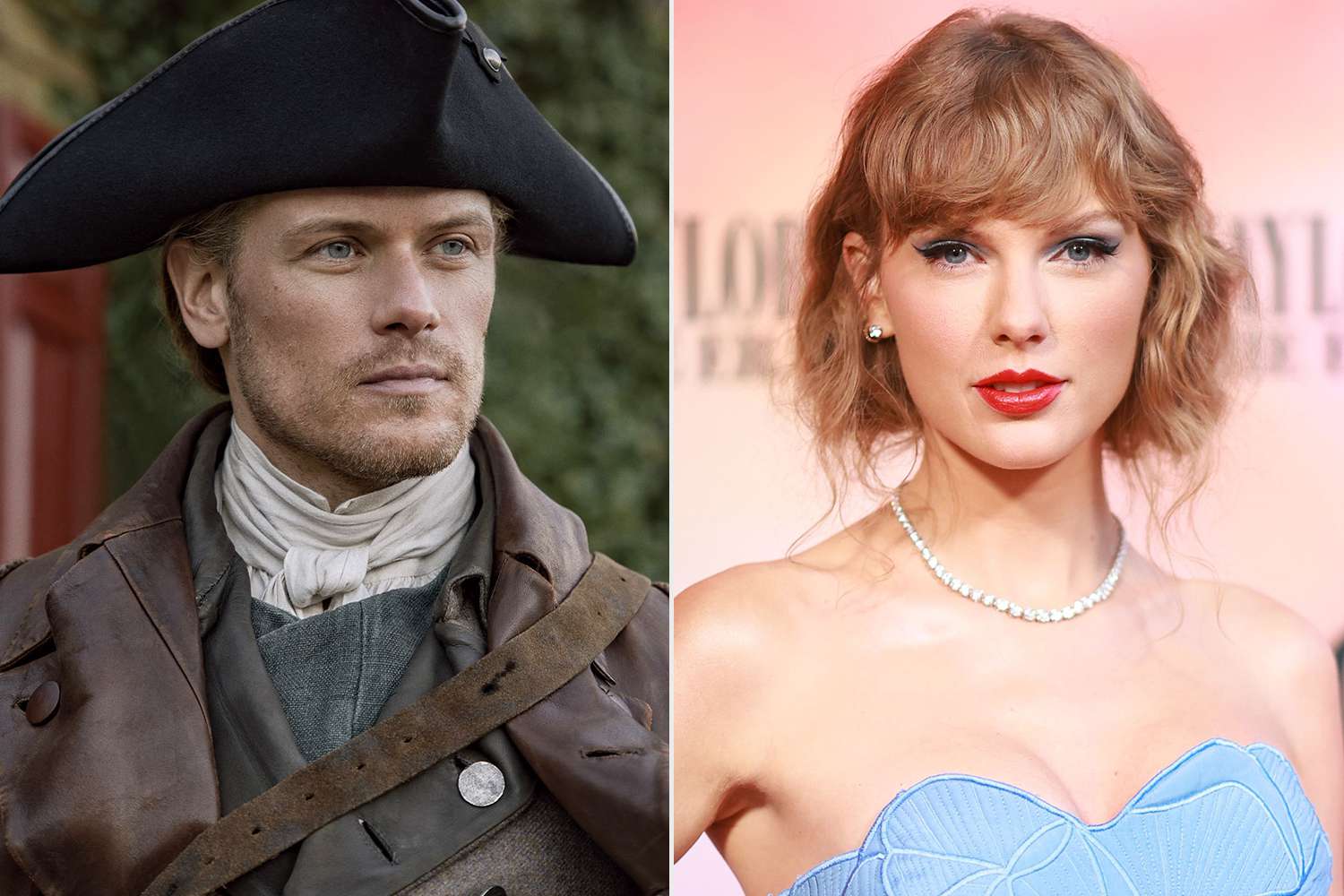 Outlander's Sam Heughan Jokes Taylor Swift Will 'Forget' Travis Kelce After She Meets Him: 'She's Gonna Shake Him Off'