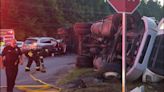 Suffolk Tractor-trailer crash on Route 58 closed eastbound lanes early Friday