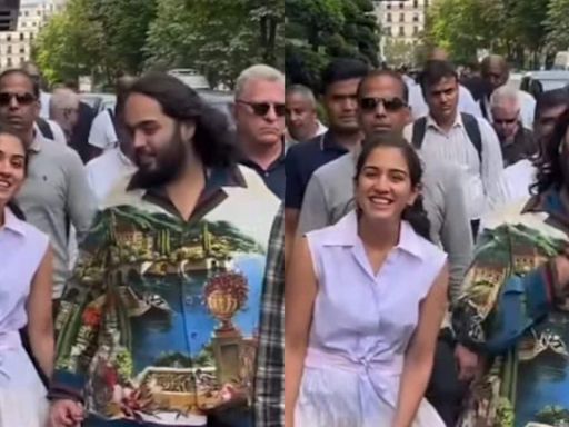 Newlyweds Anant Ambani, Radhika Merchant Walk Hand-in-Hand in Paris, Greet Crowd With Namaste | Watch - News18