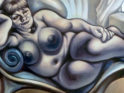 Dawn French reveals she has giant painting of herself naked