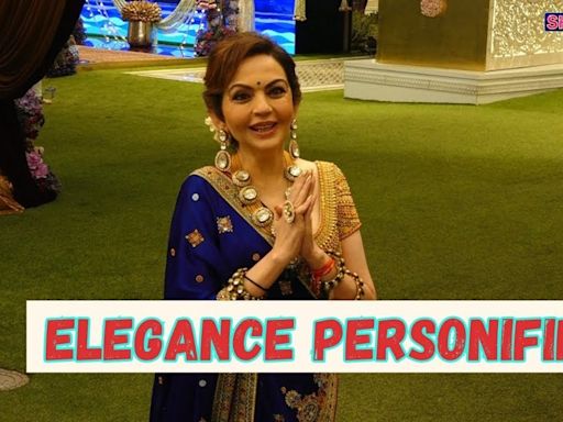 Nita Ambani Interacts With Media, Offers Them Prasad From The Puja Ceremony I WATCH - News18