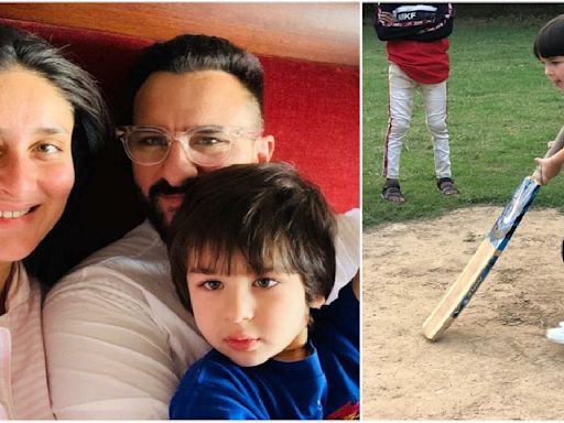 WATCH: Kareena Kapoor-Saif Ali Khan’s son Taimur learns to play cricket at Lord’s; daddy cool proudly explains rich family history