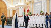 Putin says relations with UAE at ‘unprecedented high’ as he is welcomed with flypast