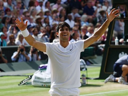 Wimbledon 2024 LIVE: Tennis result as sensational Carlos Alcaraz retains title with Novak Djokovic demolition