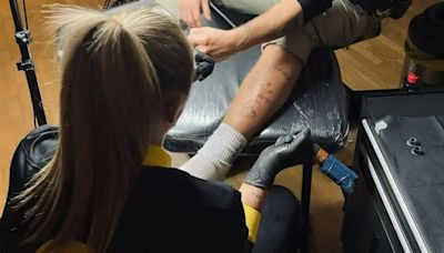 England Lionesses star hints at future career change as she shows off talent as a tattoo artist