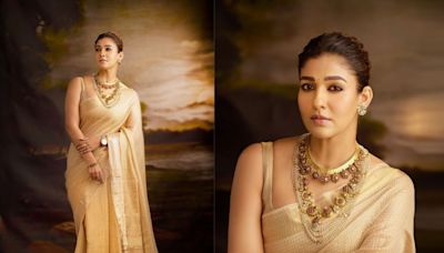 Nayanthara Looks Regal In Off-White Silk Saree And We Can't Take Our Eyes Off Her - News18