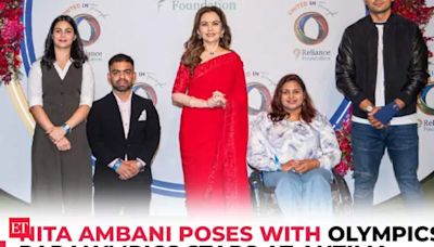 From Neeraj Chopra to Manu Bhaker, Nita Ambani honours Olympics, Paralympics 2024 stars at ‘Antilia’