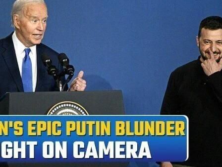 MAJOR BIDEN GAFFE! President Joe Biden Introduces Ukraine's Zelensky As 'President Putin' | Watch