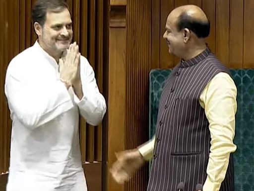 Rahul Gandhi meets Lok Sabha Speaker, says reference to Emergency could have been avoided