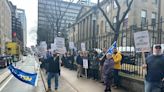 Correctional officers protest at Province House over staffing levels in jails