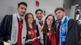 Quintuplets with different majors graduate from the same college