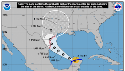 Beryl now a tropical storm over Mexico. It could be a Cat 1 by the time it hits Texas