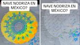 ¿Nave nodriza en México? Tiktoker descubre inquietante detalle en mapa meteorológico
