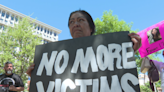 Families rally for tougher penalties on drunk drivers in San Jacinto Plaza