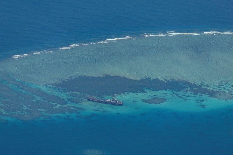China anchors 'monster ship' in South China Sea, Philippine coast guard says