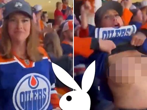 Oilers Flasher Makes Deal with Playboy After Initially Shunning Viral Fame