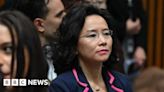 Cheng Lei: Chinese officials appear to block freed Australian journalist from view