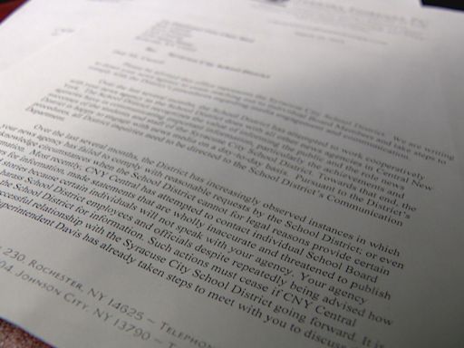 'Cease contact': Syracuse City School District sends letter to CNY Central newsroom