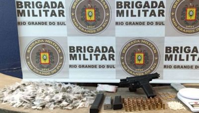 BM captura membros de organização criminosa e confisca grande quantidade de drogas e arma em Porto Alegre