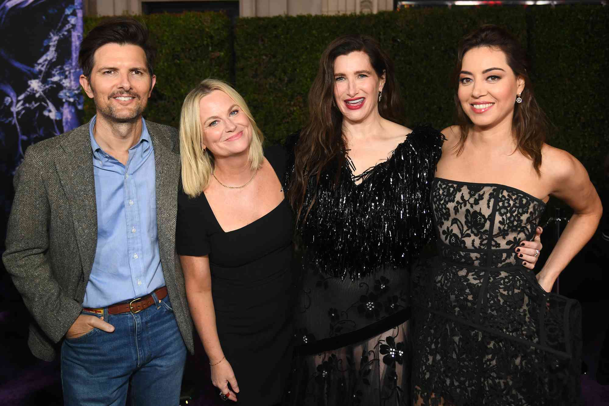 Aubrey Plaza and Kathyrn Hahn Get Support from “Parks and Rec ”Costars Amy Poehler, Adam Scott at “Agatha All Along” Premiere