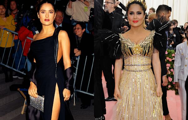 Salma Hayek's Best Met Gala Looks From 1997-2024: Photos