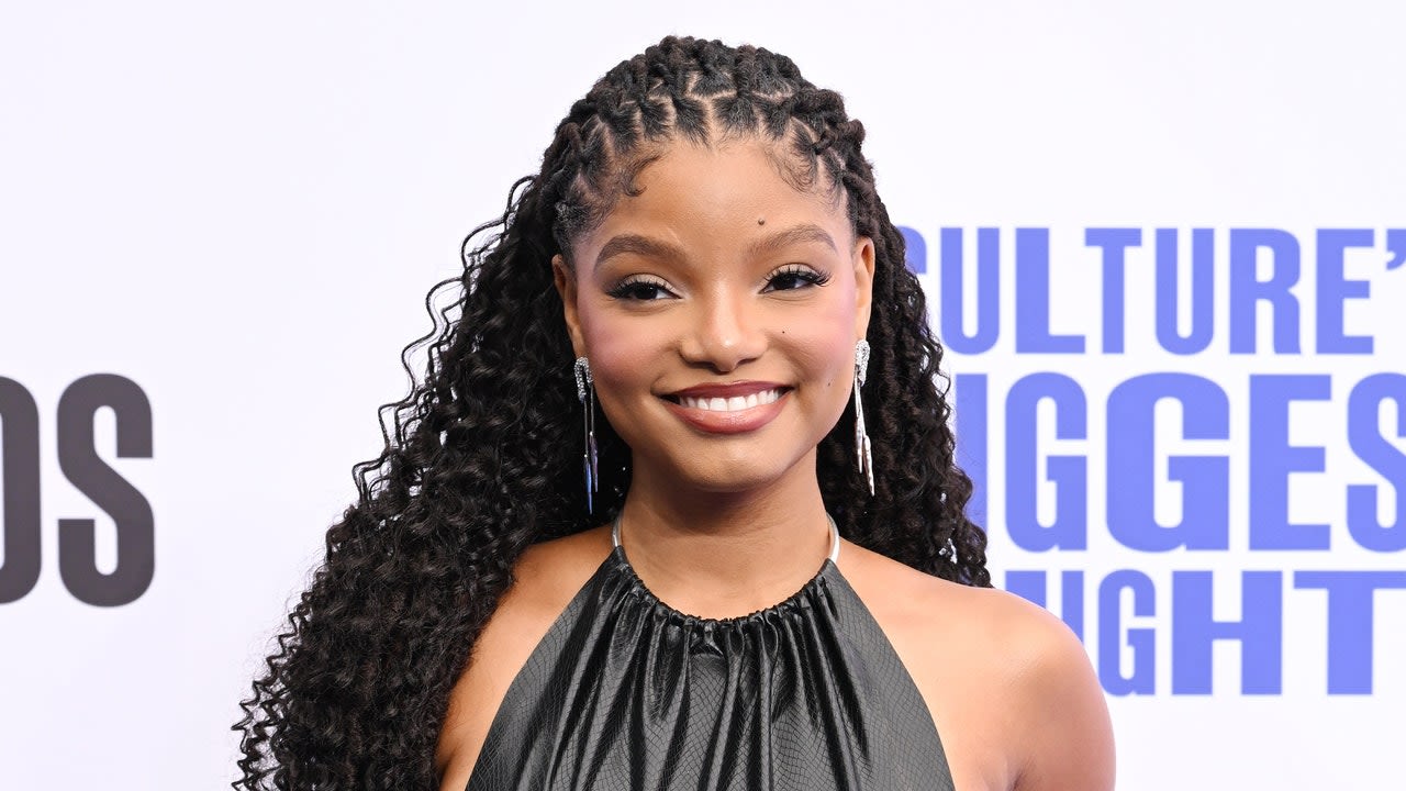 Halle Bailey Wore a Yellow Cut-Out Mini Dress That's Under $100