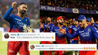 'RCB Peaked, Virat Kohli Peaked' The Internet Declares Win Against CSK 'The Greatest Comeback Of All Time'