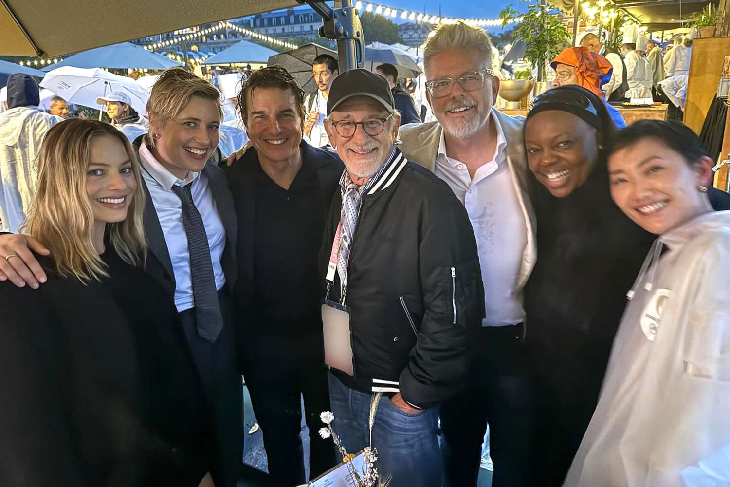 Margot Robbie, Tom Cruise, Steven Spielberg and Greta Gerwig Pose for Epic Photo at Paris Olympics