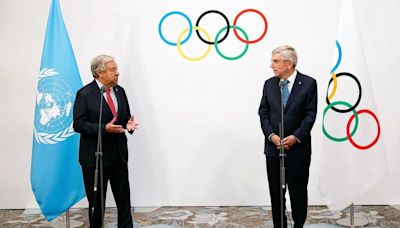 Guterres pide una tregua olímpica durante los juegos de París y "silenciar las armas" en Ucrania o Gaza
