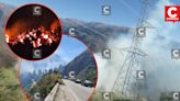 Junín: Un herido, unidades varadas y hectáreas afectadas por una decena de incendios forestales en simultáneo