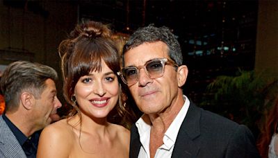 Antonio Banderas Says It’s ‘Happiness’ Reuniting With Stepdaughter Dakota Johnson in Spain