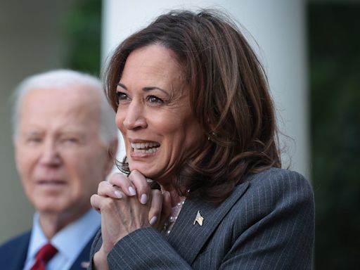 Kamala Harris becomes Democratic frontrunner as Biden quits 2024 White House race following weeks of pressure