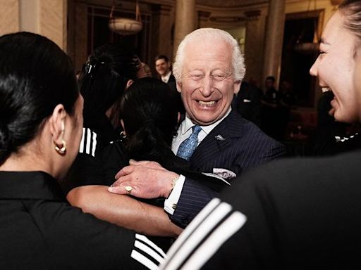 King Charles III glad of 'healing hug' from New Zealand women's rugby team