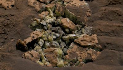 NASA's Curiosity rover has made a remarkable discovery on Mars, uncovering deposits of pure yellow sulfur