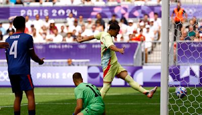 Olympics soccer: France struggle; Spain, Japan in last eight