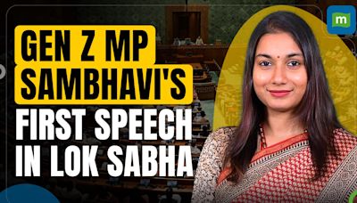 “NDA govt is fulfilling Bapu’s dream” | Gen z MP Sambhavi Choudhary’s first speech in lok sabha