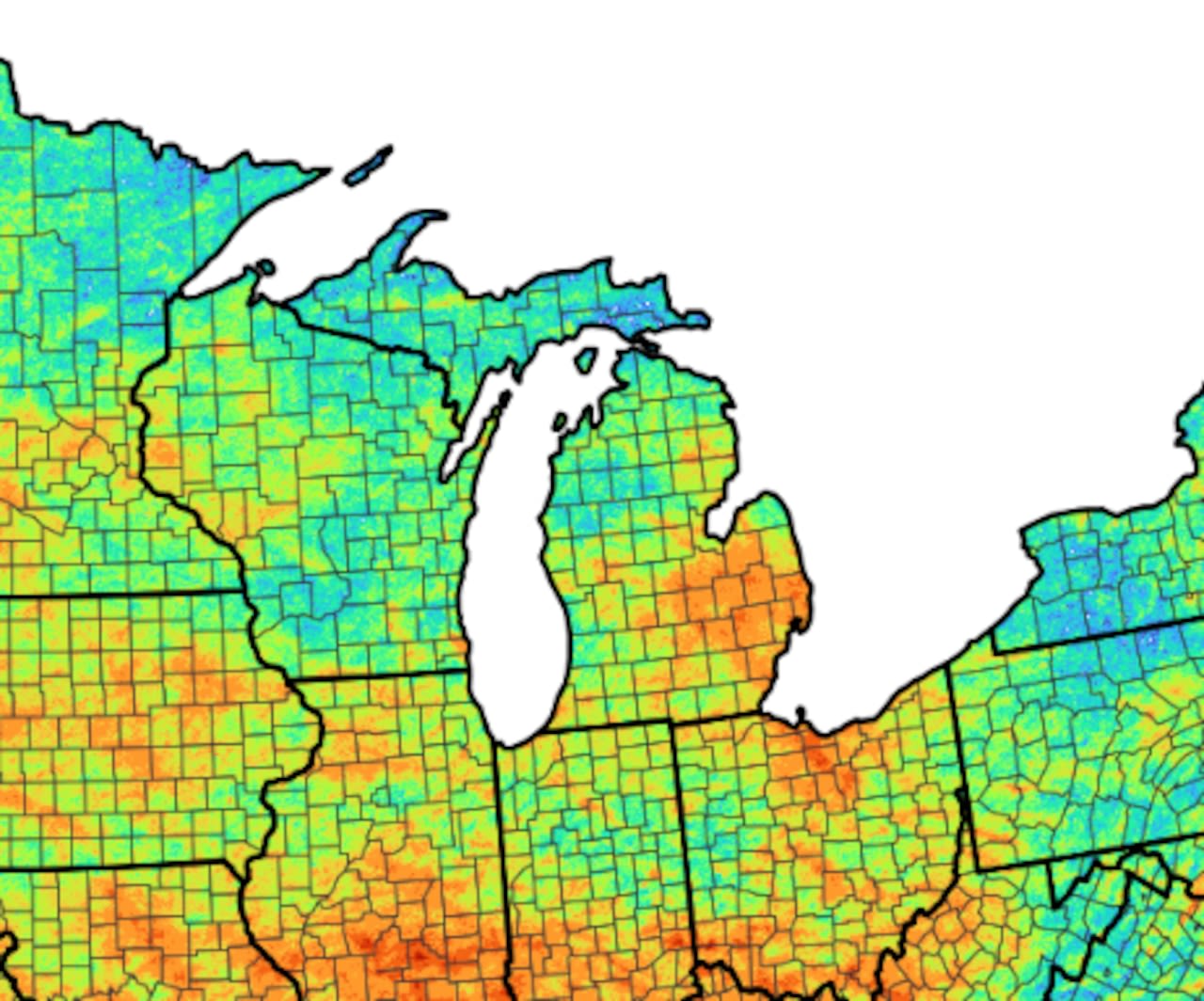 Study shows where in Michigan had the most lightning last year