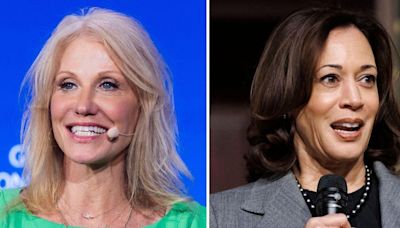 Kellyanne Conway Claims VP Kamala Harris Only 'Wants to Talk to Everybody from the Waist Down' on Campaign Trail